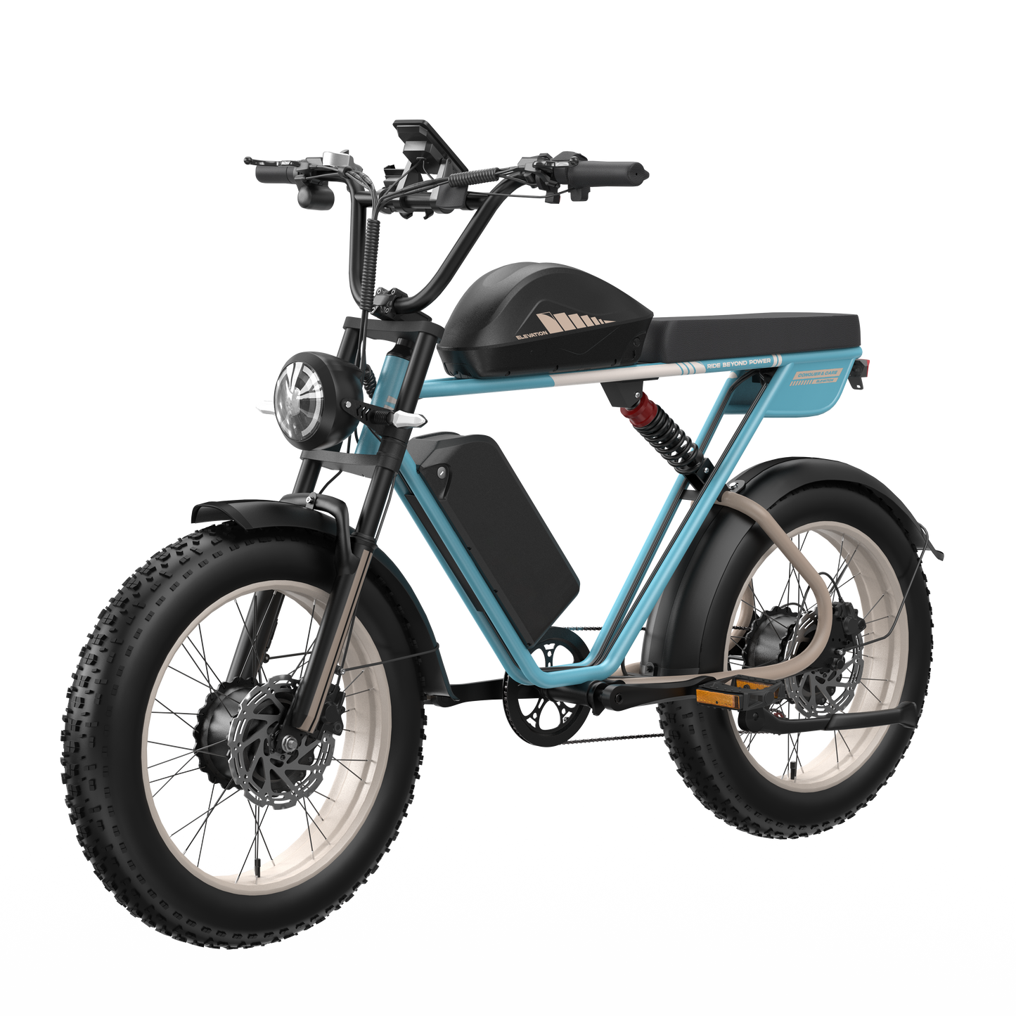 MOOBELO E10 Dual-Motor Fat Tire Ebike: 160-Mile Range, 2600W Power