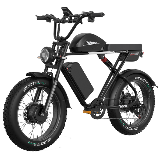 MOOBELO E10 Dual-Motor Fat Tire Ebike: 160-Mile Range, 2600W Power